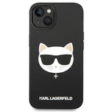 Karl Lagerfeld KLHMP14MSLCHBK iPhone 14 Plus 6.7 "hardcase sort / sort Silicone Choupette Head Magsafe
