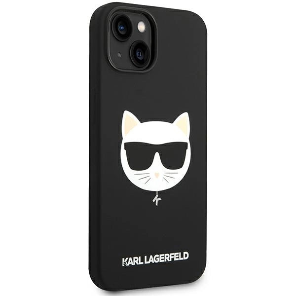 Karl Lagerfeld KLHMP14MSLCHBK iPhone 14 Plus 6.7 "hardcase sort / sort Silicone Choupette Head Magsafe