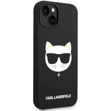 Karl Lagerfeld KLHMP14MSLCHBK iPhone 14 Plus 6.7 "hardcase sort / sort Silicone Choupette Head Magsafe