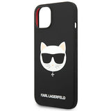 Karl Lagerfeld KLHMP14MSLCHBK iPhone 14 Plus 6.7 "hardcase sort / sort Silicone Choupette Head Magsafe