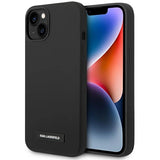 Karl Lagerfeld KLHMP14MSLMP1K iPhone 14 Plus 6.7 "hardcase sort / sort Silicone Plaque Magsafe