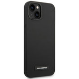 Karl Lagerfeld KLHMP14MSLMP1K iPhone 14 Plus 6.7 "hardcase sort / sort Silicone Plaque Magsafe