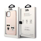 Karl Lagerfeld KLHMP14MSSKCI iPhone 14 Plus 6.7 "hardcase lyserød / lyserød Silicone Karl & Choupette Magsafe
