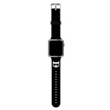 Karl Lagerfeld KLAWLSLCK Apple Watch Strap 42/44 / 45mm sort / sort rem Silikon Choupette hoveder