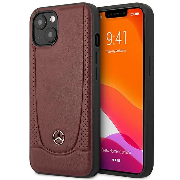 Mercedes MEHCP14MARMRE iPhone 14 Plus 6.7 " rød / rød hardcase læder Urban Bengale