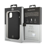 Mercedes Silicone Line-hylster til iPhone 14 Plus - sort