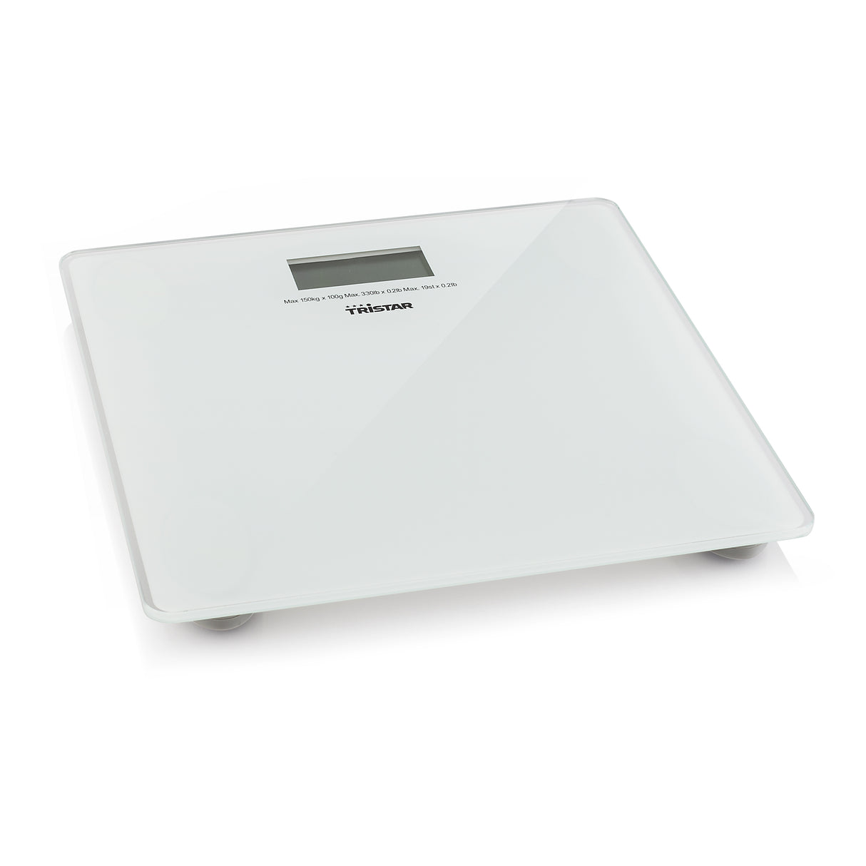 Tristar WG-2419 badevægt Firkant Transparent, Hvid Elektronisk personlig vægt