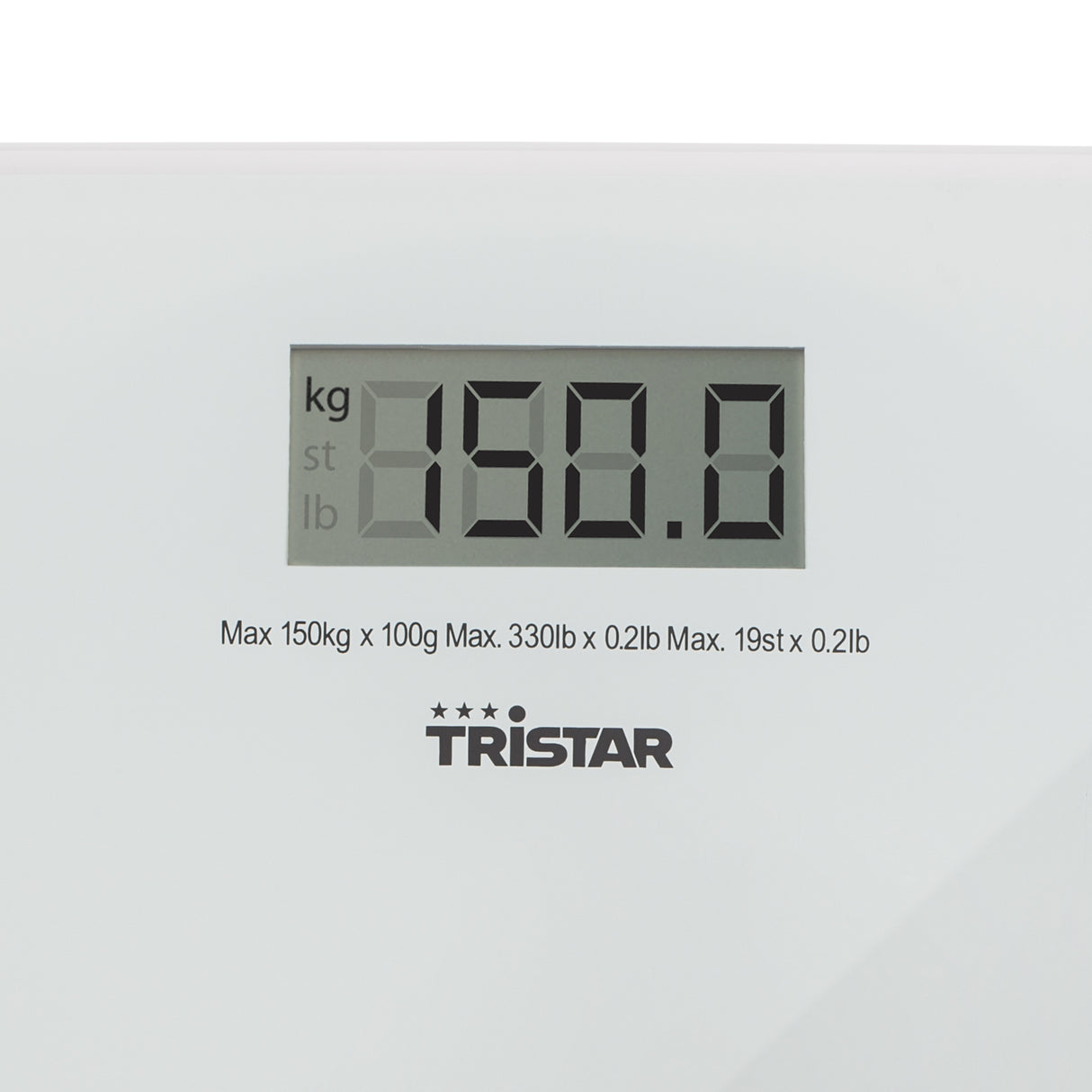 Tristar WG-2419 badevægt Firkant Transparent, Hvid Elektronisk personlig vægt