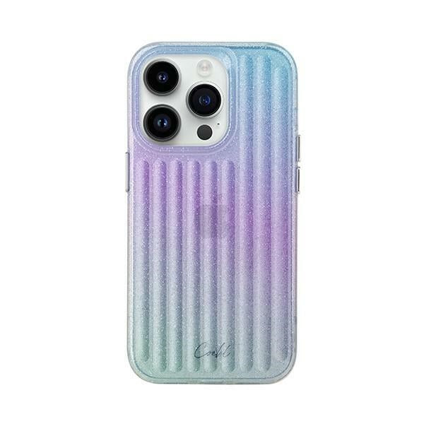 Uniq Coehl Linear case til iPhone 14 Pro Max - blå og pink