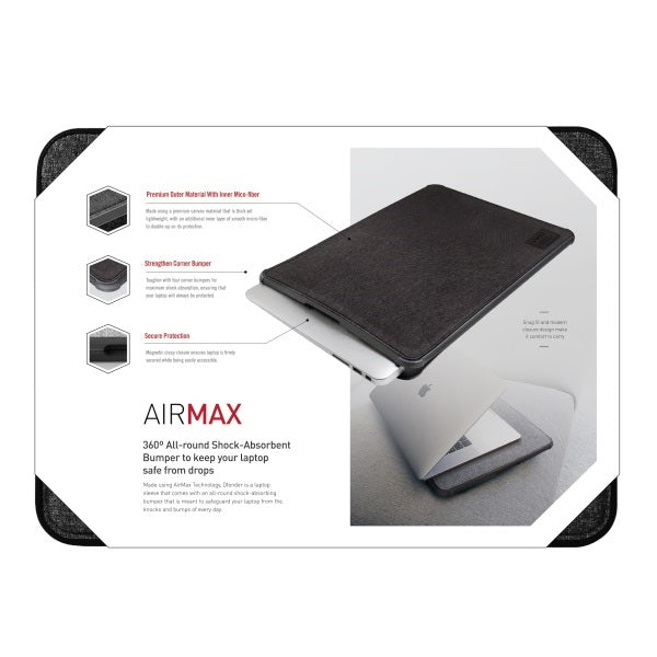 Uniq Dfender cover til en 16" laptop - sort