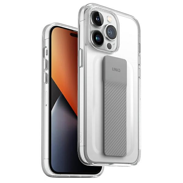 Uniq Heldro Mount-hylster til iPhone 14 Pro - gennemsigtigt
