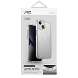 Uniq LifePro Xtreme fodtøj til iPhone 14 Plus - gennemsigtigt og sølvfarvet