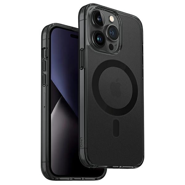 Uniq LifePro Xtreme Magclick opladningsfoder til iPhone 14 Pro - grå og sort