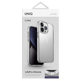 Uniq LifePro Xtreme fodtøj til iPhone 14 Pro - gennemsigtigt