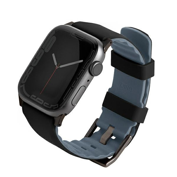 Uniq Linus rem til Apple Watch 1/2/3/4/5/6/7/8/SE/SE2 38/40/41 mm - sort