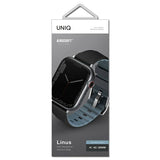 Uniq Linus rem til Apple Watch 1/2/3/4/5/6/7/8/SE/SE2 38/40/41 mm - sort