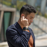 Uniq Linus Apple Watch Series 4/5/6/7/8/SE/SE2/Ultra rem 42/44/45 mm. Airosoft Silicone sort/midnat sort