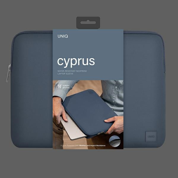 Uniq Cyperns æske til en 14" bærbar computer - blå