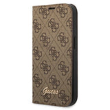 Guess GUBKP14SHG4SHW iPhone 14 6.1 "brun / brun bog 4G Vintage Gold Logo