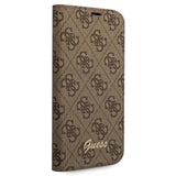Guess GUBKP14XHG4SHW iPhone 14 Pro Max 6.7 "brun / brun bog 4G Vintage Gold Logo
