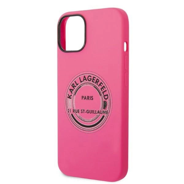 Karl Lagerfeld KLHCP14MSRSGRCF iPhone 14 Plus 6.7 "Hardcase pink / pink Silicone RSG