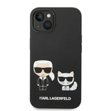 Karl Lagerfeld KLHMP14MSSKCK iPhone 14 Plus 6.7 "hardcase sort / sort flydende silikone Karl & Choupette Magsafe