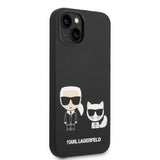 Karl Lagerfeld KLHMP14MSSKCK iPhone 14 Plus 6.7 "hardcase sort / sort flydende silikone Karl & Choupette Magsafe