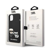 Karl Lagerfeld KLHMP14MSSKCK iPhone 14 Plus 6.7 "hardcase sort / sort flydende silikone Karl & Choupette Magsafe