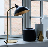 Dyberg Larsen Futura sort/messing bordlampe