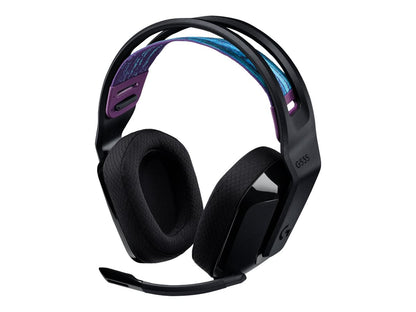 Logitech G G535 LIGHTSPEED Wireless Gaming Headset Trådløs Headset Sort Lilla