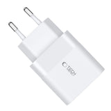 Tech Protect C30 W 2 Port Netværksopladder Pd 30 W / Qc3.0 Hvid