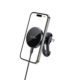 Tech Protect Mm15 W V5 Magnetisk Magsafe Stabil Ventilation Trådløs Opladder Til Bilholder 15 W Sort/Sort