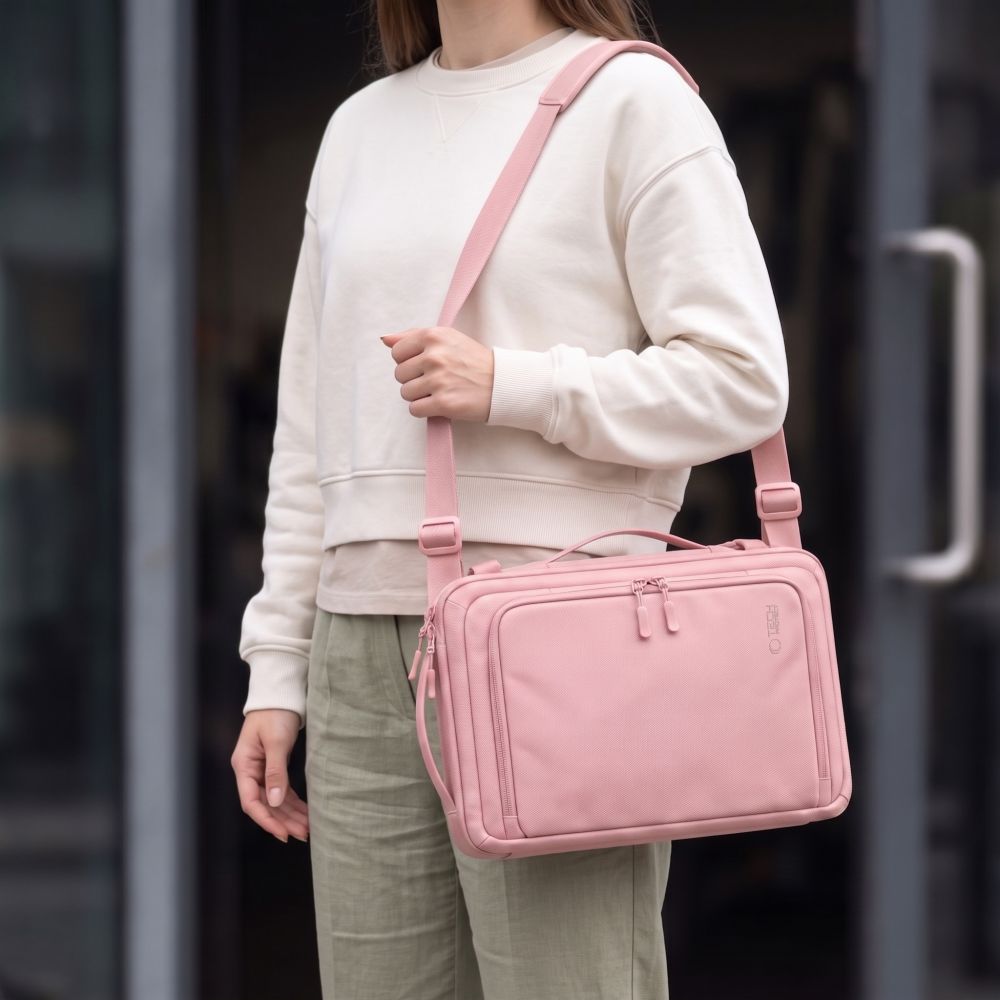 Tech Protect Defender S50 Ryanair & Wizzair Rejse Laptop Rygsæk 20 L 40x20x25 Dusty Pink
