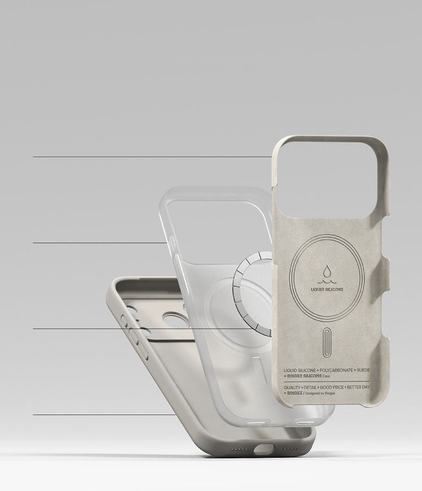 Ringke Silikone Magnetisk Magsafe Iphone 18 Pro Sten