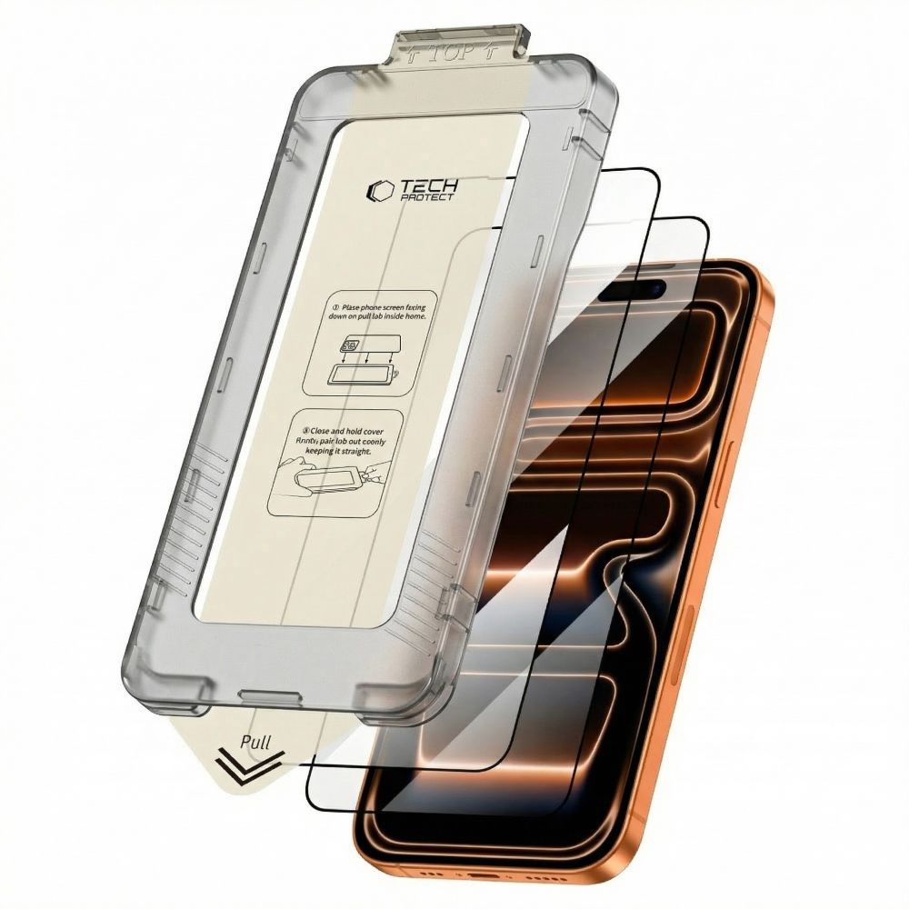 Hærdet Glas Tech Protect Quick Set+ 2 Pack Iphone 17 Pro Max Black