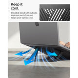 Spigen Ld201 S6 Slimfold Bærbar Stand, Grå