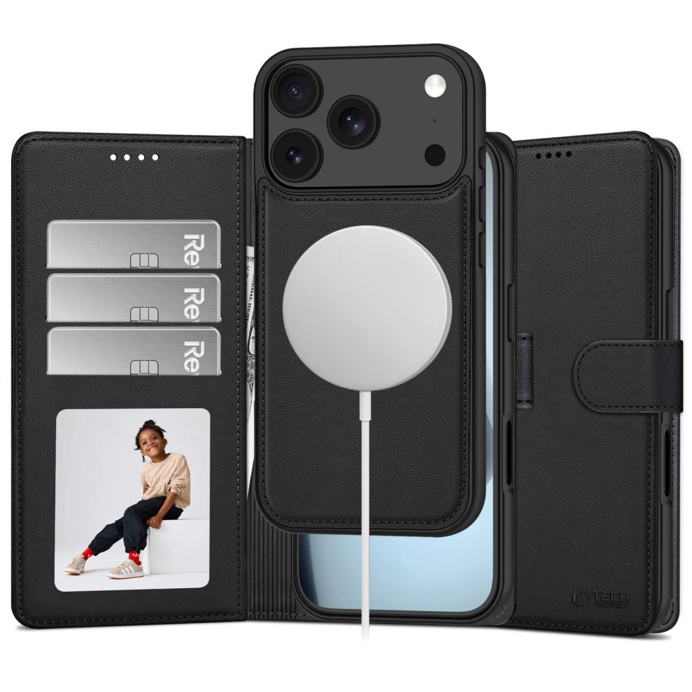 Tech Protect Magsafe Tegnebog Til Iphone 17 Pro / 18 Pro Matsort