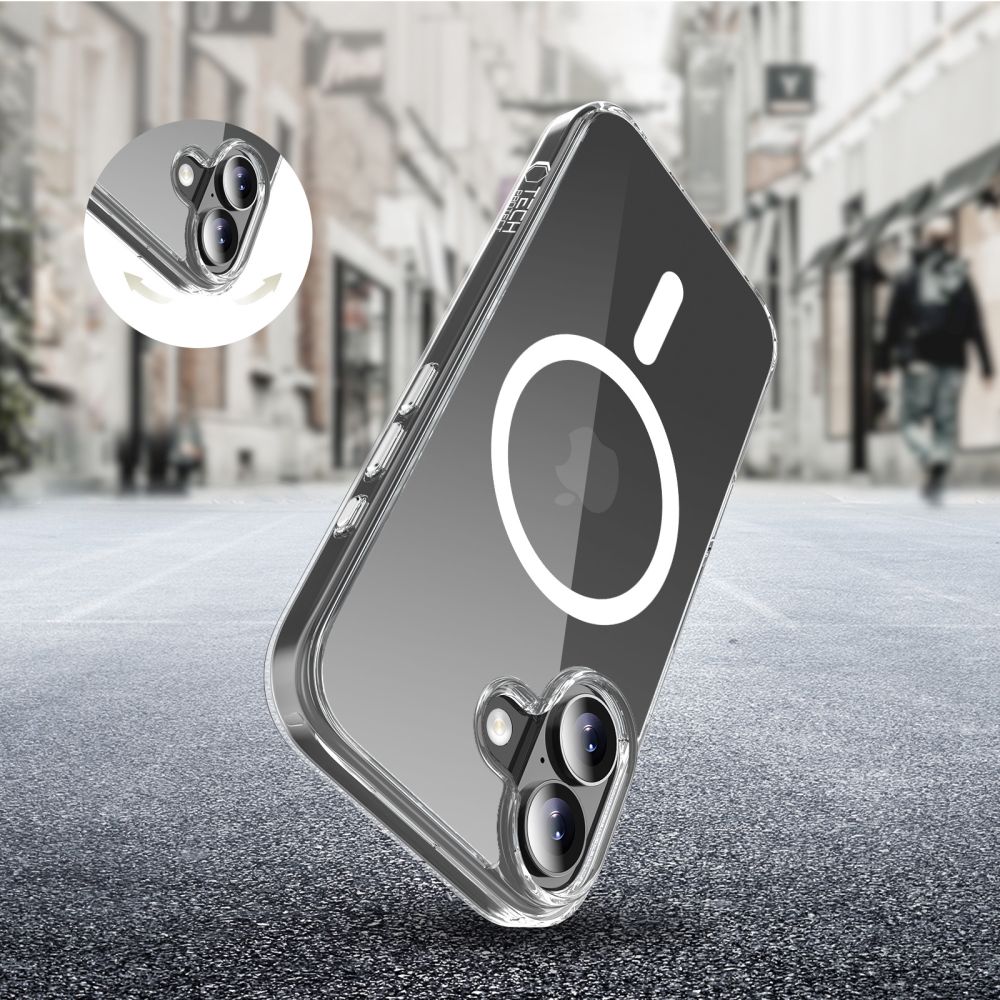 Tech Protect Flexair Hybrid Cc Magsafe Iphone 17 Clear