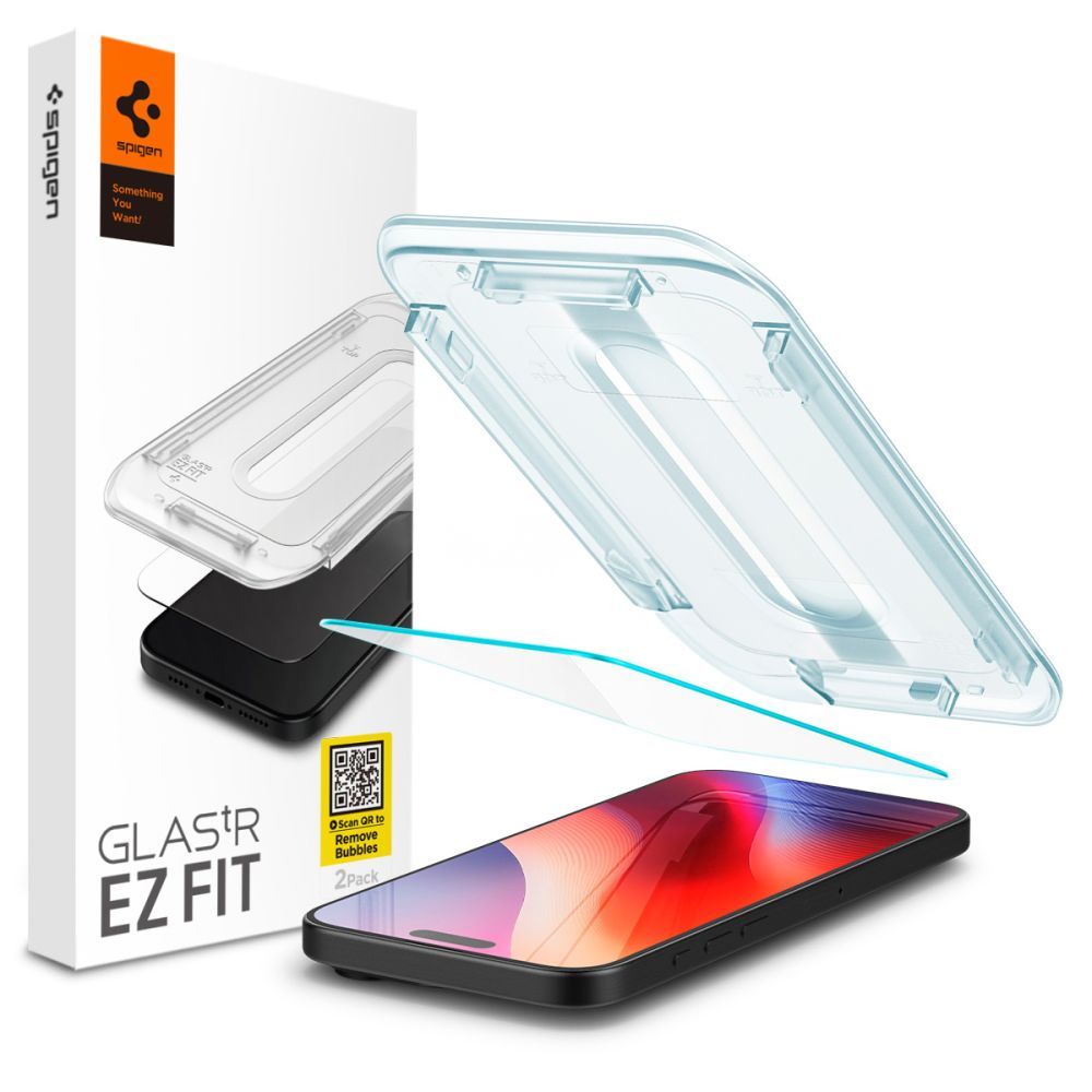 Hærdet Glas Spigen Glas.Tr ”Ez Fit” Iphone 15 / 16 Clear