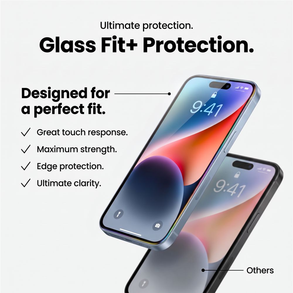 Hærdet Glas Tech Protect Glass Fit+ 2 Pack Galaxy A16 / A17 / A18 / A26 4 G / 5 G Sort