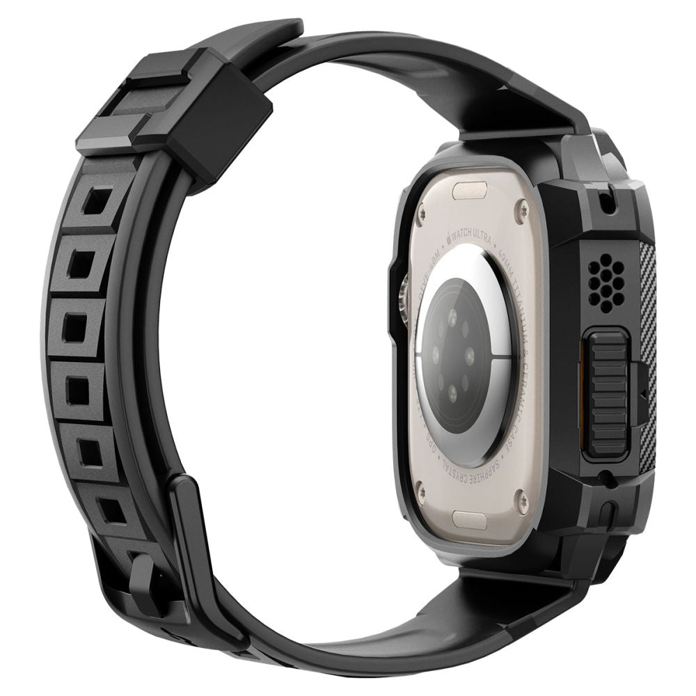 Spigen Rugged Armor ”Pro” Apple Watch Ultra 1 / 2 / 3 / 4 (49 Mm) Sort
