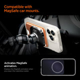 Spigen Valentinus Magfit+ Magsafe Universal Magnetisk Kortholder Metallisk Orange