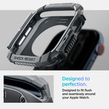 Spigen Rugged Armor Apple Watch 10/11 (46 Mm) Mørkegrå