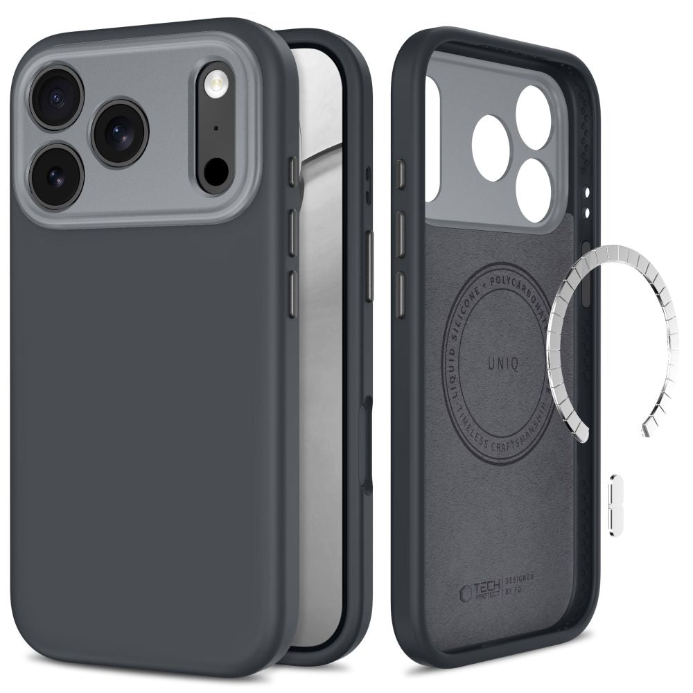 Tech Protect Uniq Magsafe Cc Iphone 17 Pro Max / 18 Pro Max Antrac Grå