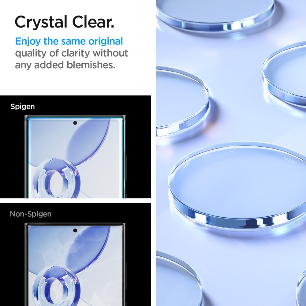 Hærdet Glas Spigen Glas.Tr ”Ez Fit” 2 Pack Galaxy S24 Ultra Clear