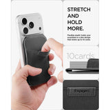 Spigen S314 4 Slim Fold Stativ Tegnebog Magsafe Sort