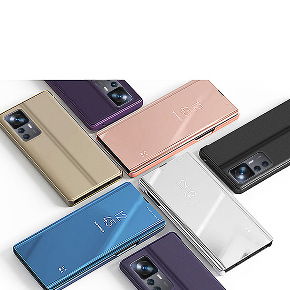 Clear View Case Case til Xiaomi 12T Pro / Xiaomi 12T flip cover sort
