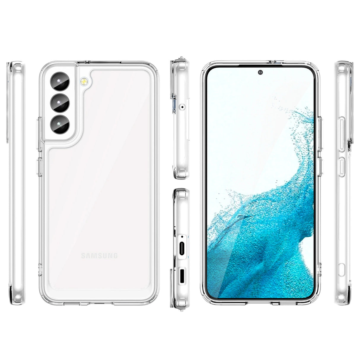 Outer Space Case til Samsung Galaxy S23+ cover med en fleksibel gennemsigtig ramme