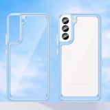 Outer Space Case til Samsung Galaxy S23 cover med en fleksibel ramme blå