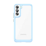 Outer Space Case til Samsung Galaxy S23 cover med en fleksibel ramme blå